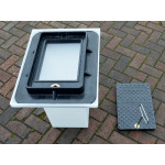 Drawpit Chamber 350 x 260 x 530mm c/w with Composite Cover C250 DPC350 ...