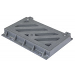 Gully Lockable Composite Gully Grate and Frame 550 x 250mm Clear Opening . Lockable ...